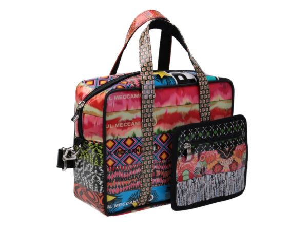 RECTANGULAR WOMEN'S BAG PATCHING FANTASY. MODEL PINCA MADE OF LORRY TARPAULIN.