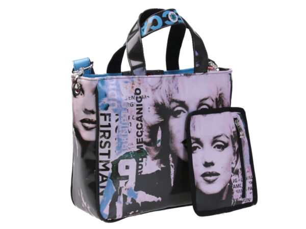 TOTE BAG "MARILYN". MODEL GLAM MADE OF LORRY TARPAULIN.