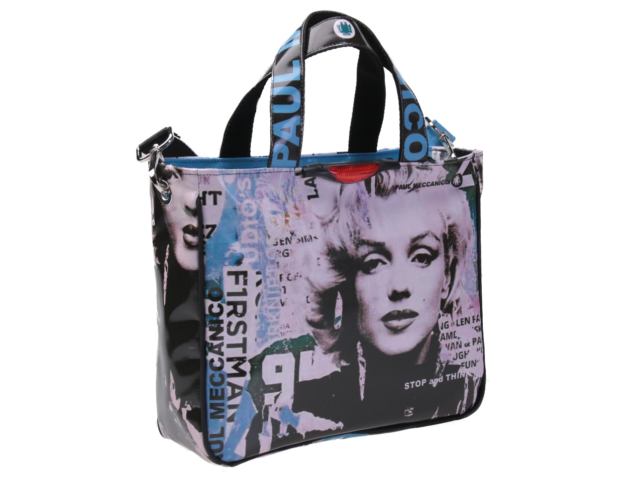 TOTE BAG "MARILYN". MODEL GLAM MADE OF LORRY TARPAULIN.