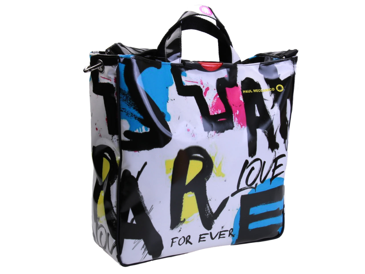 MAXI TOTE BAG MURALES FANTASY. MODEL AIRSTONE MADE OF LORRY TARPAULIN.