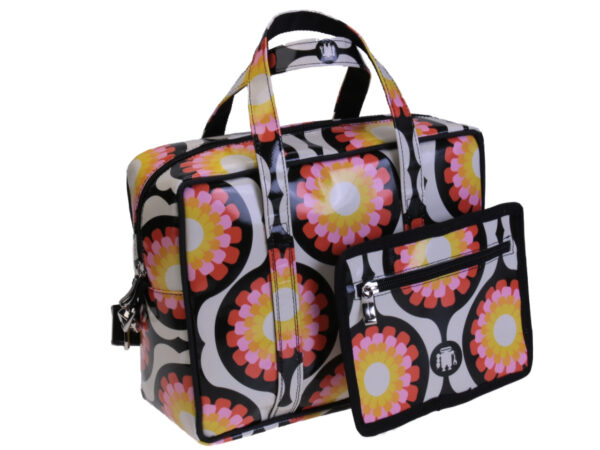 OFF WHITE RECTANGULAR WOMEN'S BAG "70'S". MODEL PINCA MADE OF LORRY TARPAULIN.