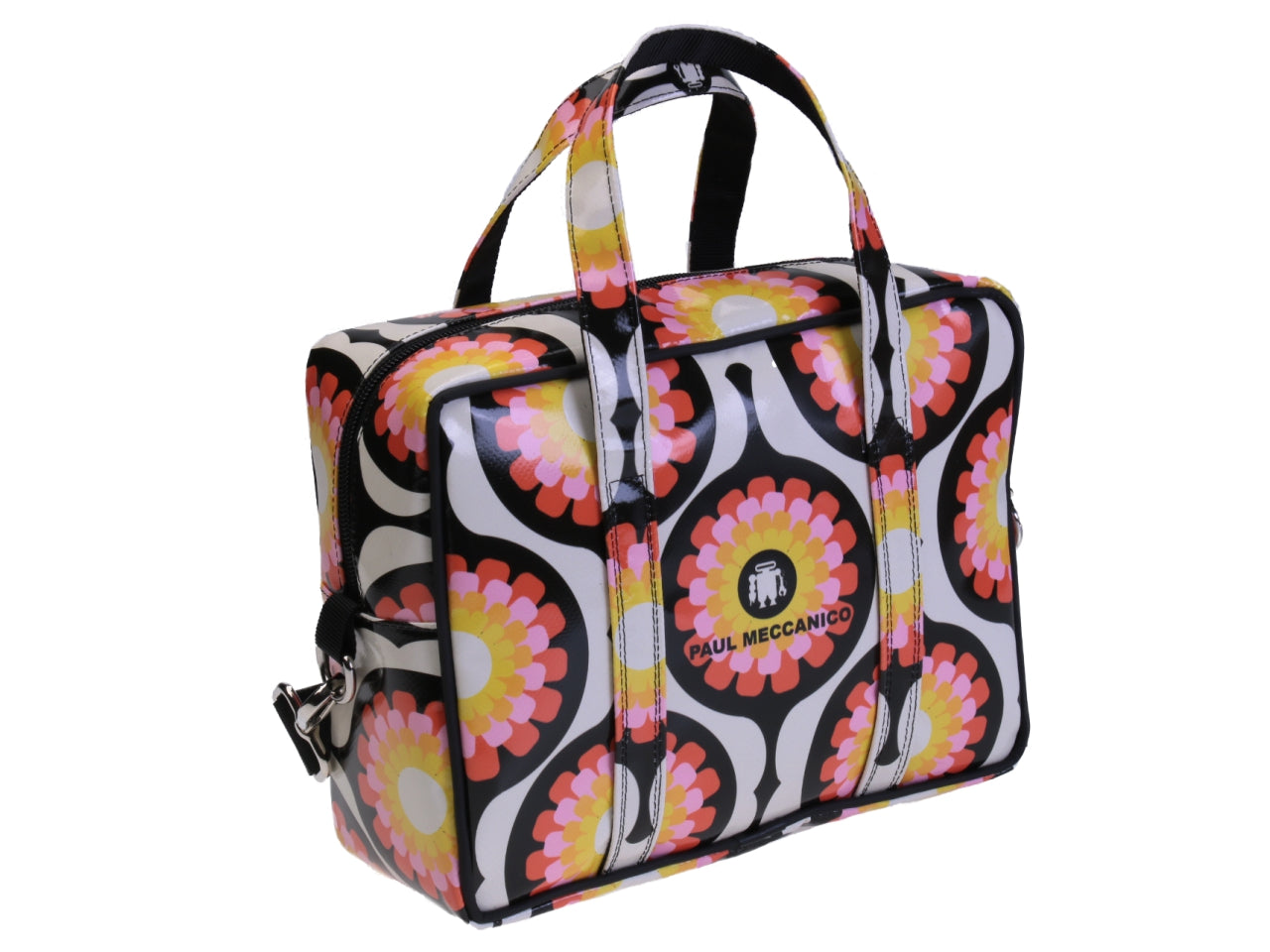 OFF WHITE RECTANGULAR WOMEN'S BAG "70'S". MODEL PINCA MADE OF LORRY TARPAULIN.