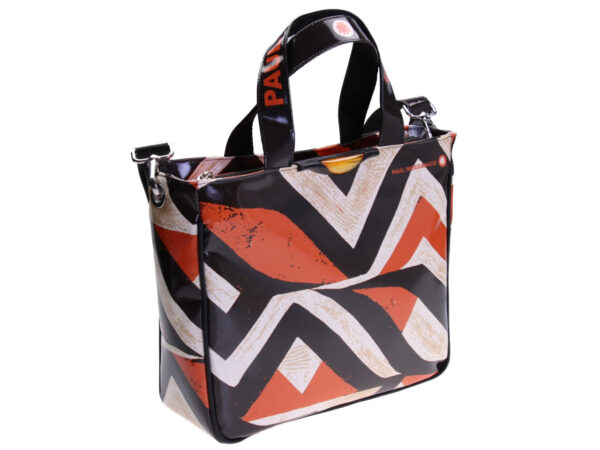 TOTE BAG ETHNIC FANTASY. MODEL GLAM MADE OF LORRY TARPAULIN.