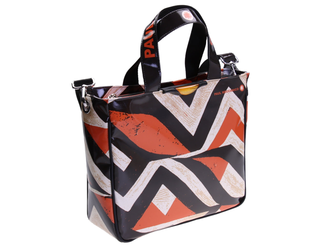 TOTE BAG ETHNIC FANTASY. MODEL GLAM MADE OF LORRY TARPAULIN.