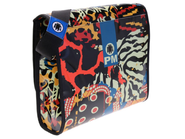 CROSSBODY BAG AFRO FANTASY. MODEL BREAK MADE OF LORRY TARPAULIN.
