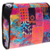 CROSSBODY BAG PATCHING FANTASY INDIAN STYLE. MODEL BREAK MADE OF LORRY TARPAULIN.