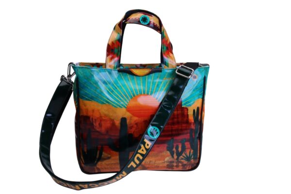 TOTE BAG "ARIZONA". MODEL GLAM MADE OF LORRY TARPAULIN.