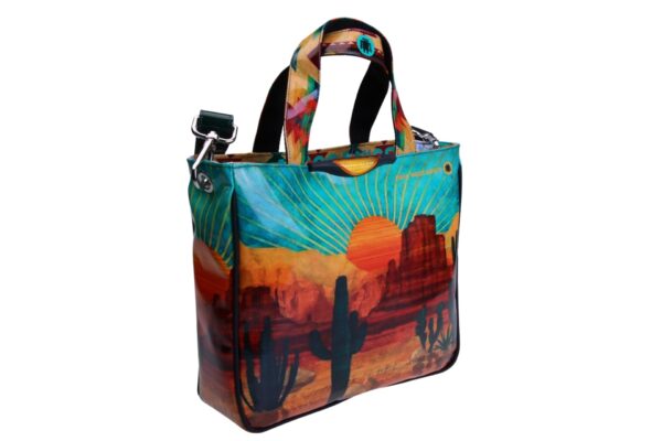TOTE BAG "ARIZONA". MODEL GLAM MADE OF LORRY TARPAULIN.