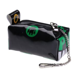 ...PENCIL CASE DESIGN KEYCHAIN BLACK AND GREEN COLOURS.
