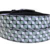 BEIGE AND WHITE MEN'S BELT MADE OF LORRY TARPAULIN.