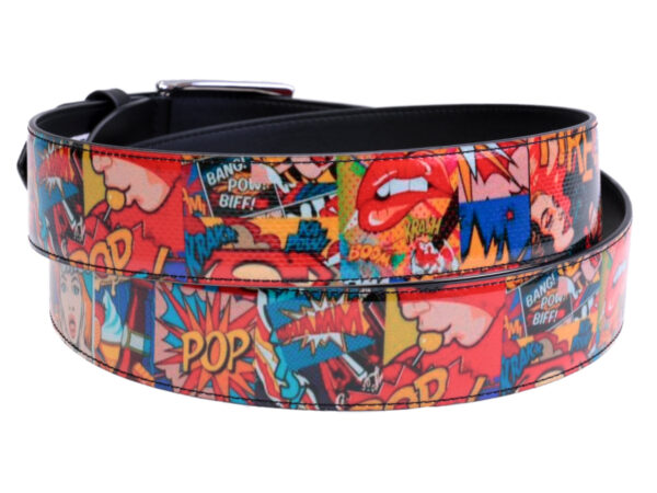 MEN'S BELT POP STYLE MADE OF LORRY TARPAULIN.