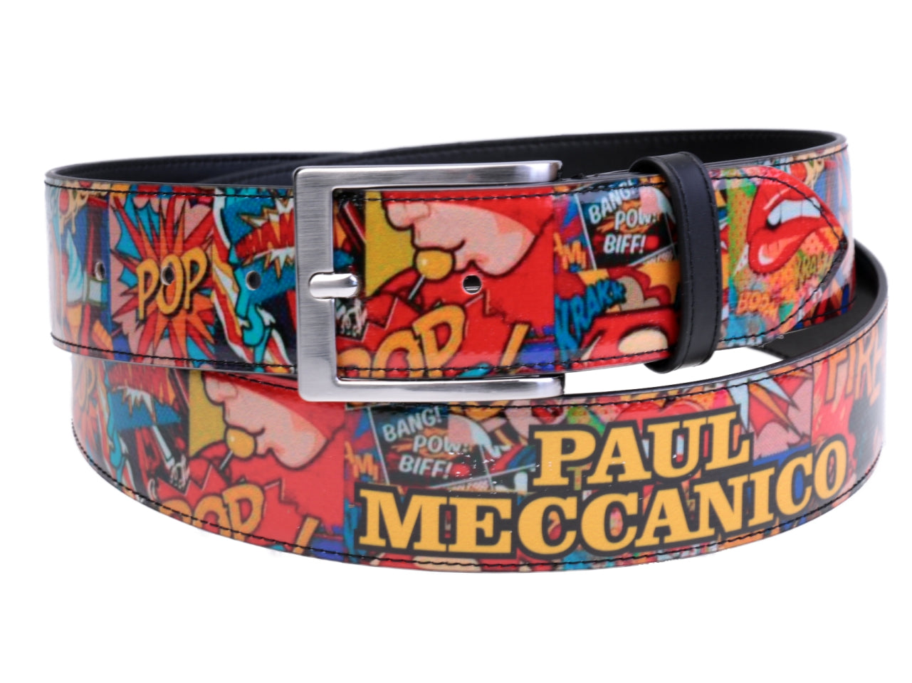 MEN'S BELT POP STYLE MADE OF LORRY TARPAULIN.