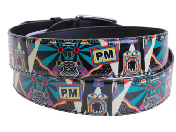 MEN'S BELT ETHNIC FANTASY MADE OF LORRY TARPAULIN.