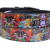 MEN'S BELT WITH MURALES FANTASY MADE OF LORRY TARPAULIN.