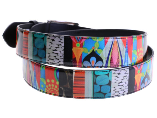 MEN'S BELT POP STYLE MADE OF LORRY TARPAULIN.