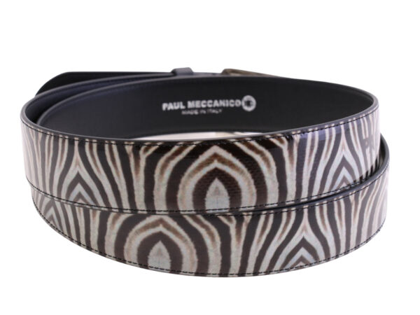 -MEN'S BELT WITH ANIMALIER FANTASY MADE OF LORRY TARPAULIN.