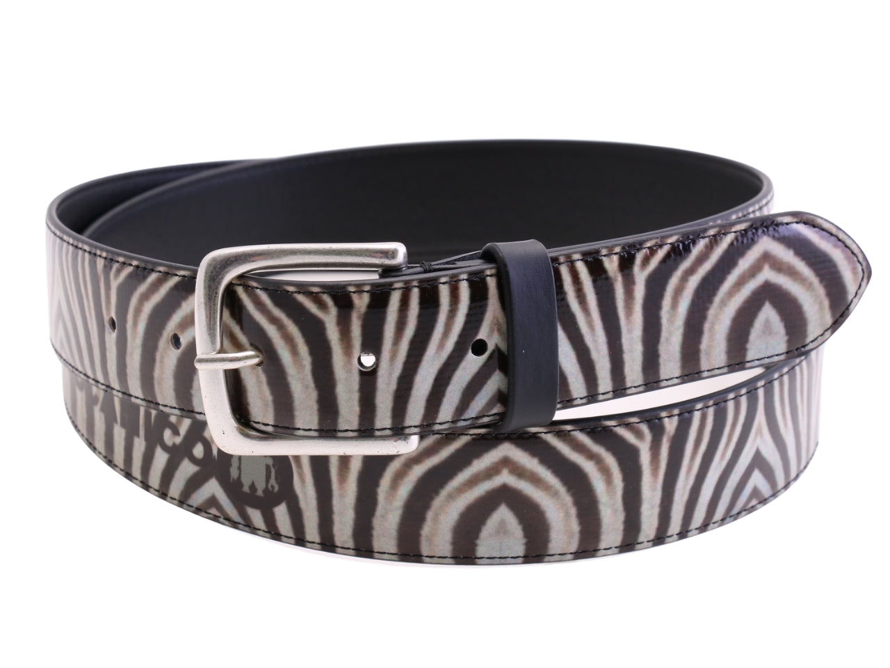 -MEN'S BELT WITH ANIMALIER FANTASY MADE OF LORRY TARPAULIN.