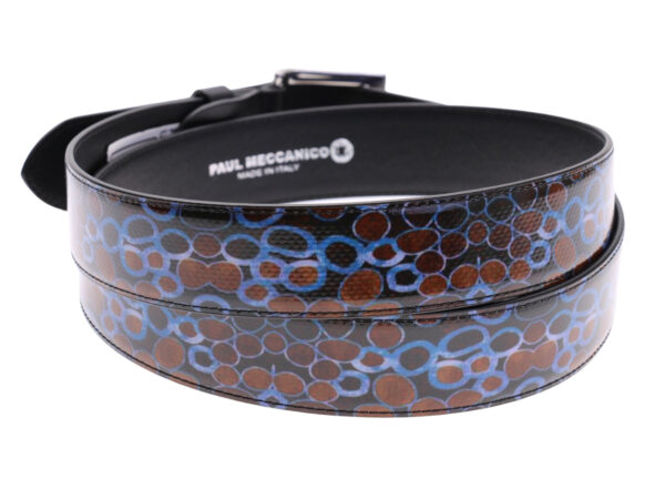 .MEN'S BELT WITH ANIMALIER FANTASY MADE OF LORRY TARPAULIN.
