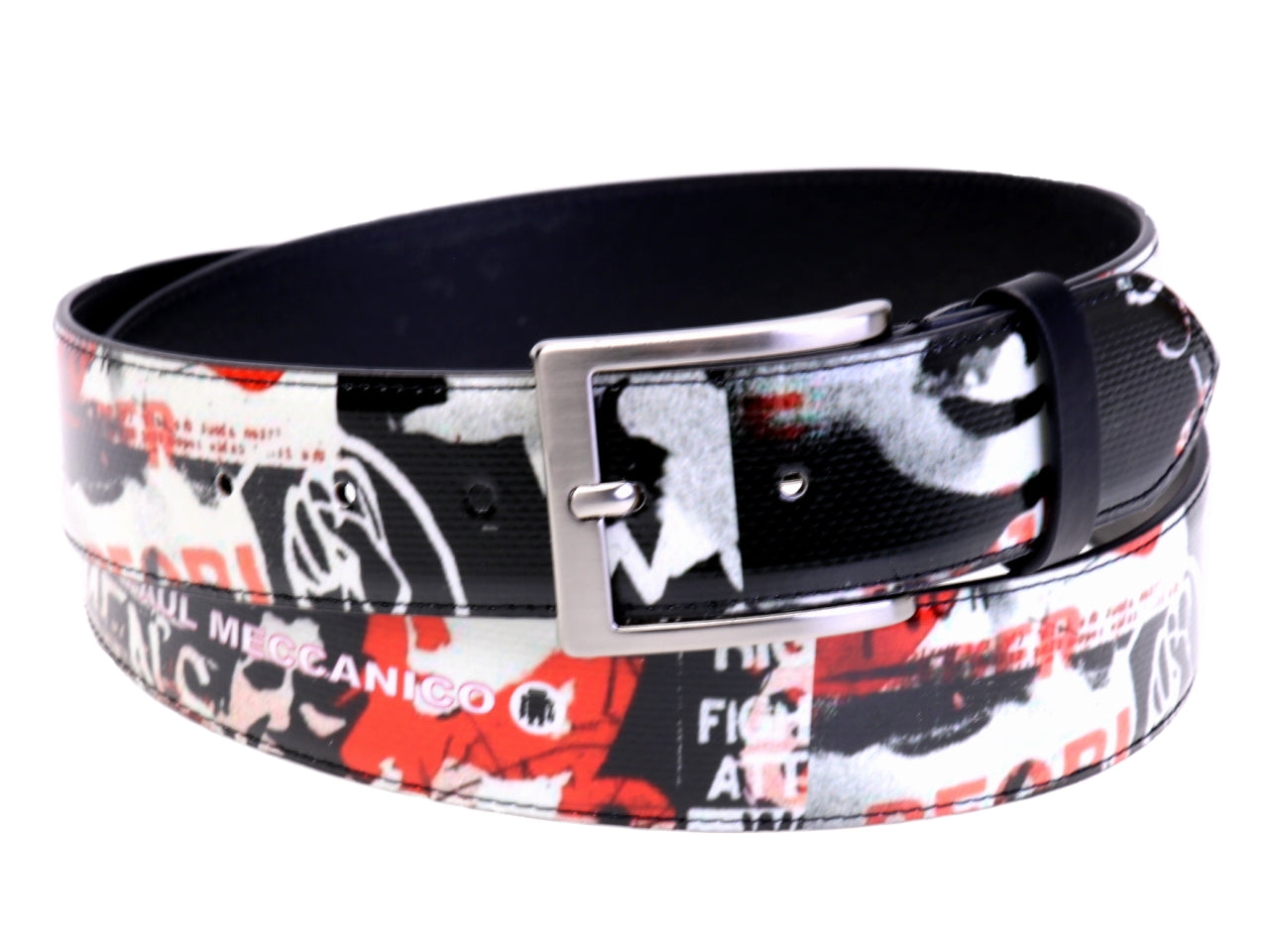 MEN'S BELT MURALES FANTASY MADE OF LORRY TARPAULIN.