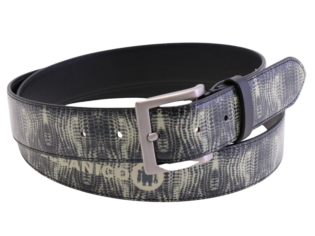-MEN'S BELT WITH ANIMALIER FANTASY MADE OF LORRY TARPAULIN.
