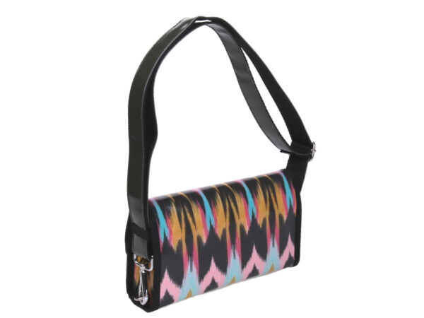 CLUTCH BAG TIE DYE FANTASY. MODEL CANDY MADE OF LORRY TARPAULIN.