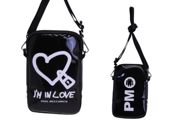 ....BLACK MOBILE PHONE BAG "I'M IN LOVE"