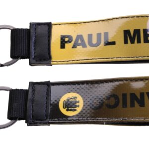 ...YELLOW AND BROWN KEY ORGANIZER WITH SHADED EFFECT.