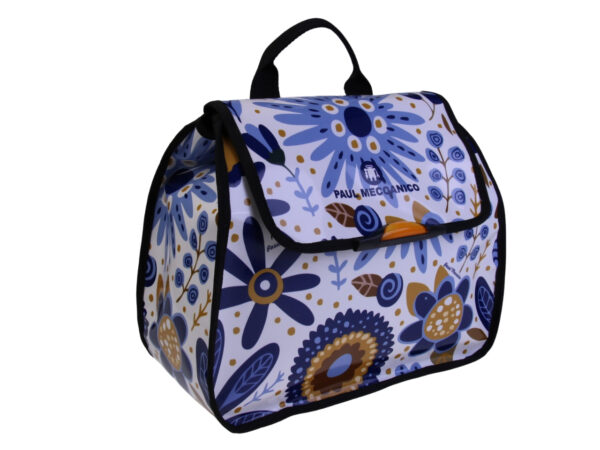 ...WOMEN'S "BACK BAG" WITH NAIF FANTASY. MODEL PULP MADE OF LORRY TARPAULIN.