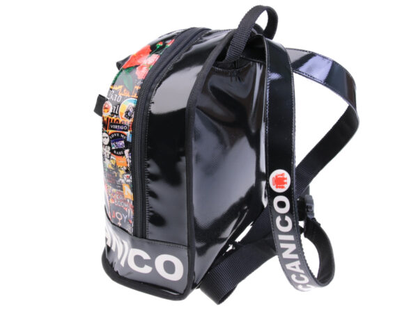 BACKPACK WITH MURALES FANTASY. MODEL SUPERINO MADE OF LORRY TARPAULIN. - Limited Edition Paul Meccanico