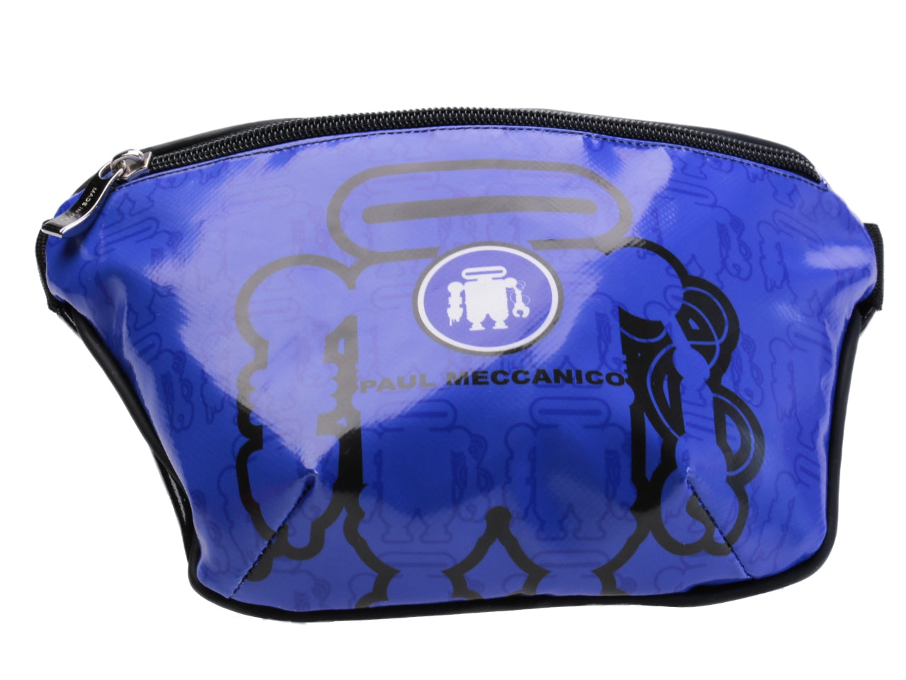 BLACK AND ROYAL WAIST BAG. MODEL FLEX MADE OF LORRY TARPAULIN. - Limited Edition Paul Meccanico