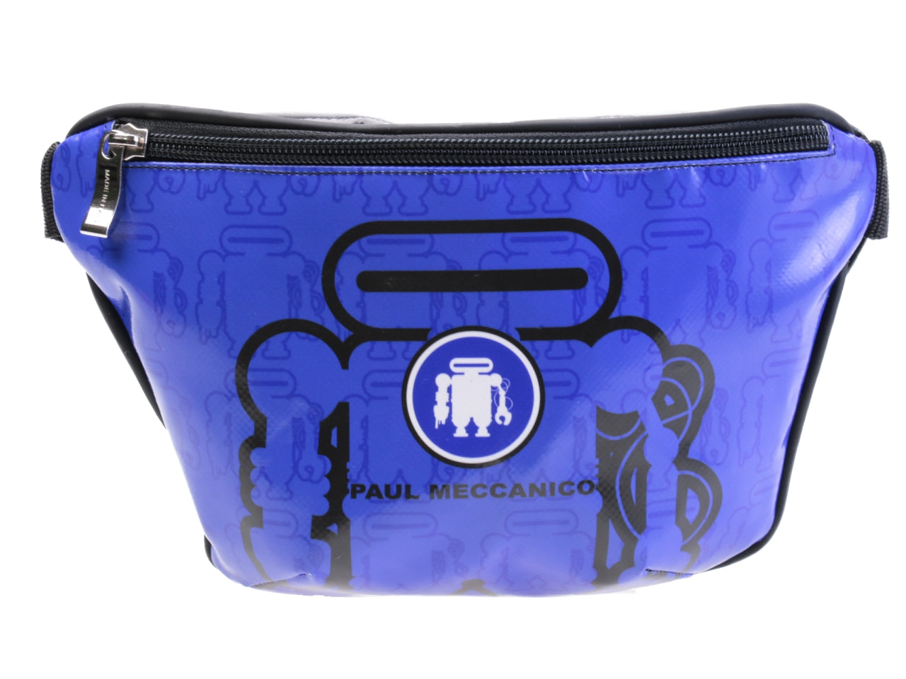 BLACK AND ROYAL WAIST BAG. MODEL FLEX MADE OF LORRY TARPAULIN. - Limited Edition Paul Meccanico