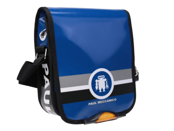 CROSSBODY BAG BLUE. MODEL MIPOK MADE OF LORRY TARPAULIN. - Unique Pieces Paul Meccanico