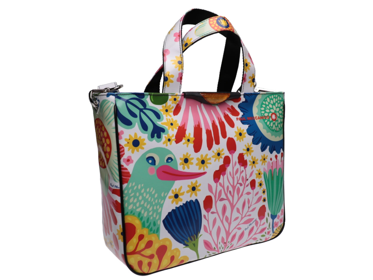 TOTE BAG "BIRD IN THE GARDEN". MODEL GLAM MADE OF LORRY TARPAULIN. - Unique Pieces Paul Meccanico
