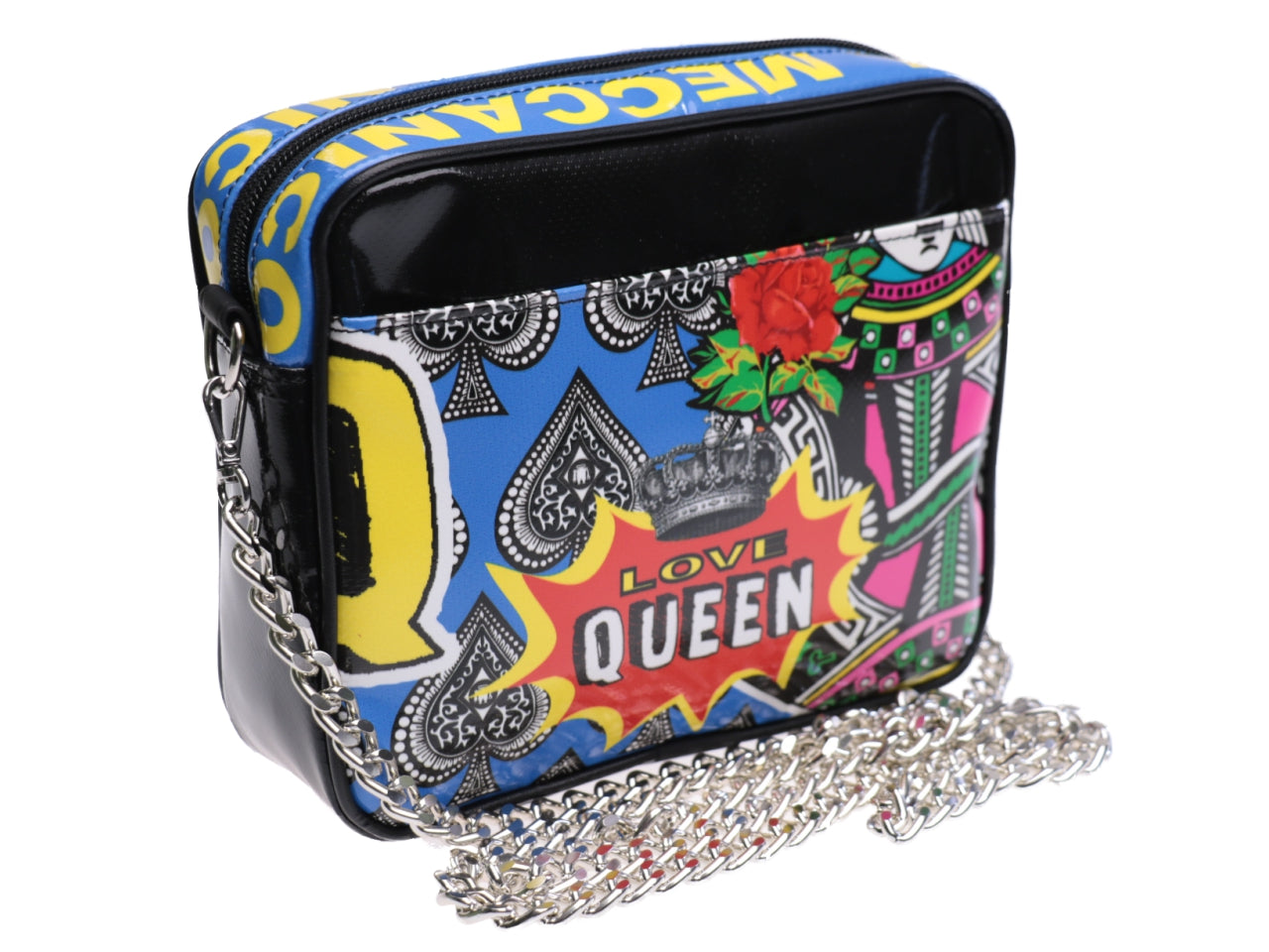 CLUTCH BAG IN ROYAL POKER STYLE. MODEL PARK MADE OF LORRY TARPAULIN. - Limited Edition Paul Meccanico