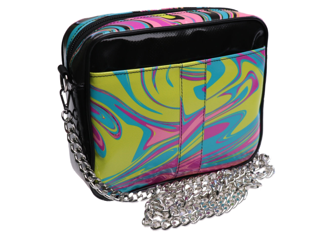 CLUTCH BAG MULTICOLOR TIE DYE FANTASY. MODEL PARK MADE OF LORRY TARPAULIN. - Limited Edition Paul Meccanico