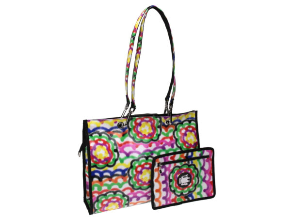 SHOPPER BAG MULTICOLOR SPRAY EFFECT. MODEL PEPE MADE OF LORRY TARPAULIN. - Unique Pieces Paul Meccanico