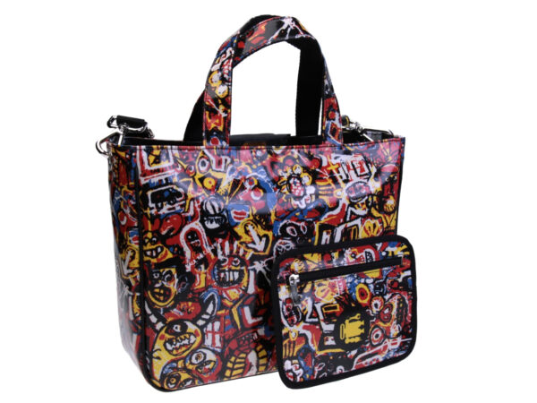 TOTE BAG GRAFFITI FANTASY. MODEL GLAM MADE OF LORRY TARPAULIN. - Unique Pieces Paul Meccanico