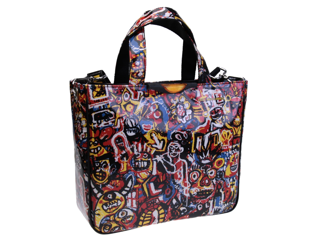 TOTE BAG GRAFFITI FANTASY. MODEL GLAM MADE OF LORRY TARPAULIN. - Unique Pieces Paul Meccanico