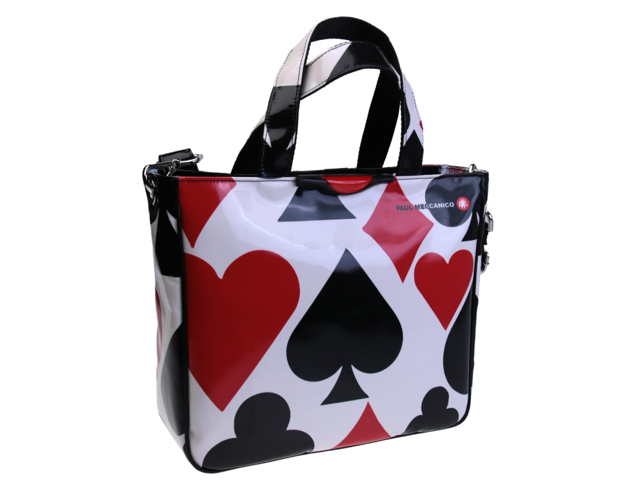 TOTE BAG POKER FANTASY. MODEL GLAM MADE OF LORRY TARPAULIN. - Unique Pieces Paul Meccanico