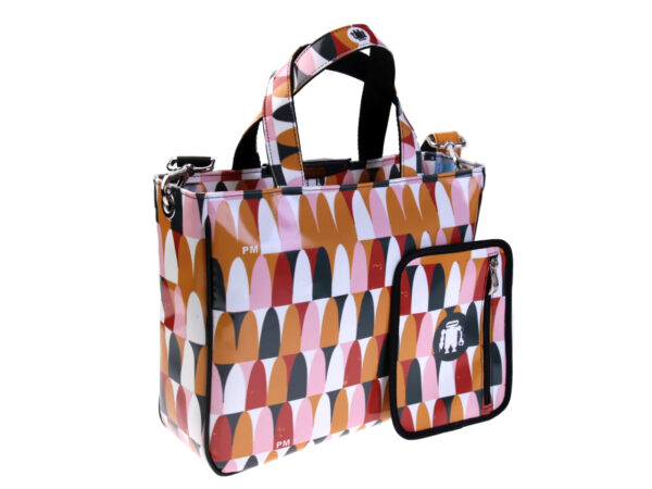 TOTE BAG ETHNIC FANTASY. MODEL GLAM MADE OF LORRY TARPAULIN. - Unique Pieces Paul Meccanico