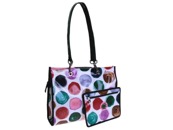 SHOPPER BAG MULTICOLOUR "BUBBLES". MODEL PEPE MADE OF LORRY TARPAULIN. - Unique Pieces Paul Meccanico