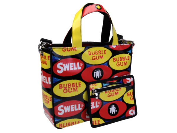 TOTE BAG "BUBBLE GUM". MODEL GLAM MADE OF LORRY TARPAULIN. - Unique Pieces Paul Meccanico