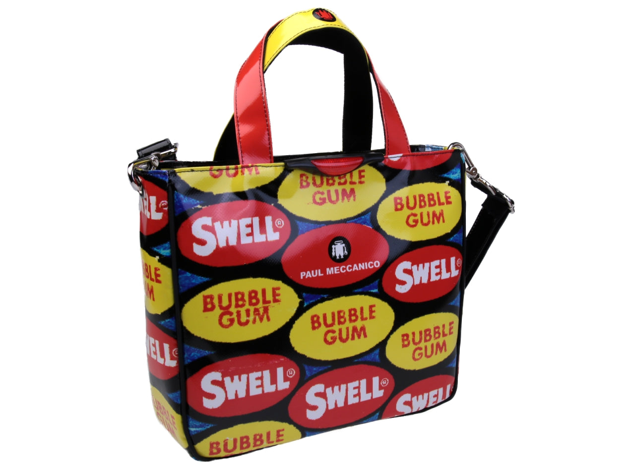 TOTE BAG "BUBBLE GUM". MODEL GLAM MADE OF LORRY TARPAULIN. - Unique Pieces Paul Meccanico