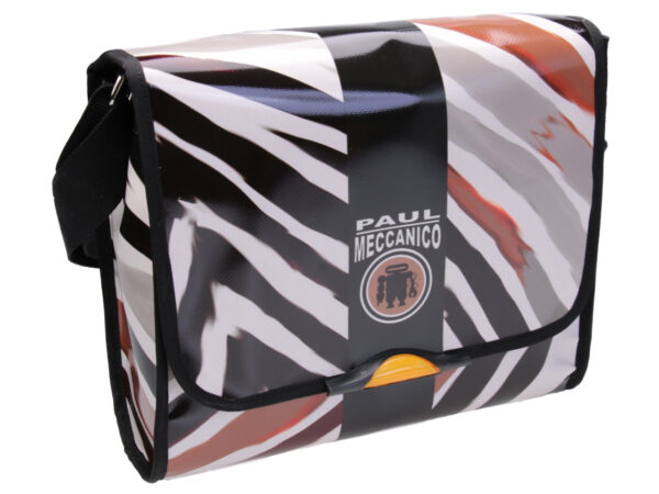 CROSSBODY BAG ANIMALIER FANTASY. MODEL BREAK MADE OF LORRY TARPAULIN. - Unique Pieces Paul Meccanico