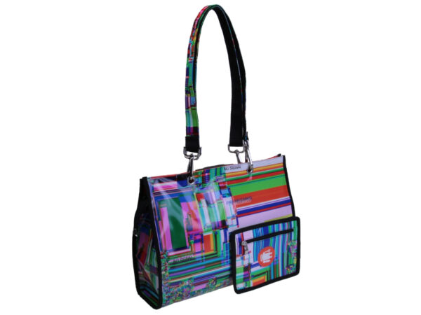 SHOPPER BAG MULTICOLOR "NO SIGNAL". MODEL PEPE MADE OF LORRY TARPAULIN.