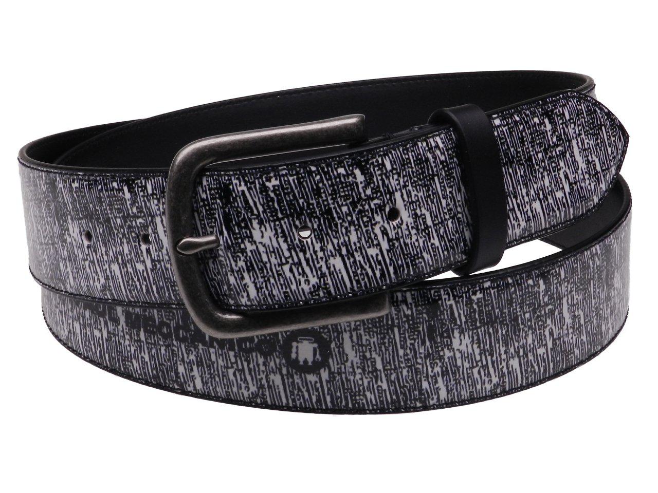 BLACK AND WHITE MAN'S BELT MADE OF LORRY TARPAULIN. - Paul Meccanico