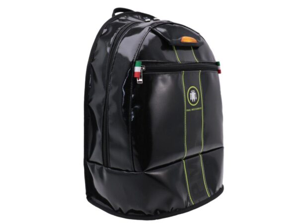 BLACK BACKPACK PAUL MECCANICO. SUPER MODEL MADE OF LORRY TARPAULIN. - Limited Edition Paul Meccanico
