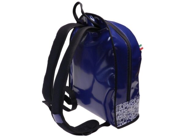 BLUE BACKPACK PAUL MECCANICO. MODEL SUPER MADE OF LORRY TARPAULIN. - Limited Edition Paul Meccanico