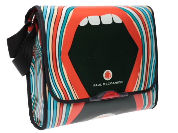 CROSSBODY BAG POP STYLE. MODEL BREAK MADE OF LORRY TARPAULIN. - Unique Pieces Paul Meccanico