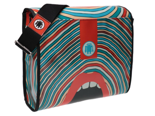 CROSSBODY BAG POP STYLE. MODEL BREAK MADE OF LORRY TARPAULIN. - Unique Pieces Paul Meccanico